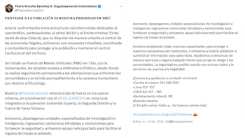 Ministerio de Defensa confirmó PMU