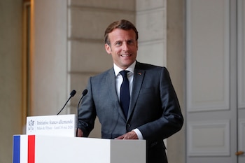 El presidente francés Emmanuel Macron