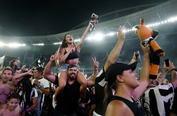 Los festejos en el Estadio