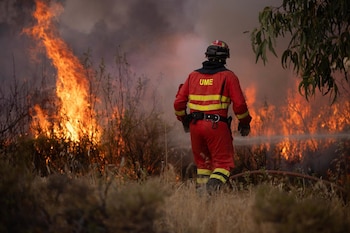 08/08/2026 El incendio de Niebla (Huelva) continúa activo con más de 4.000 hectáreas afectadas. A 8 de agosto de 2026 en Niebla (Huelva, Andalucía, España). El incendio forestal declarado este pasado jueves en el paraje Raboconejo de Niebla (Huelva) supera la 4.000 hectáreas de extensión y mantiene activada la fase de emergencia, situación operativa 2, ante los continuos cambios de viento que están dificultando las labores de más de 300 efectivos que trabajan en su extinción.
POLITICA
Clara Carrasco - Europa Press