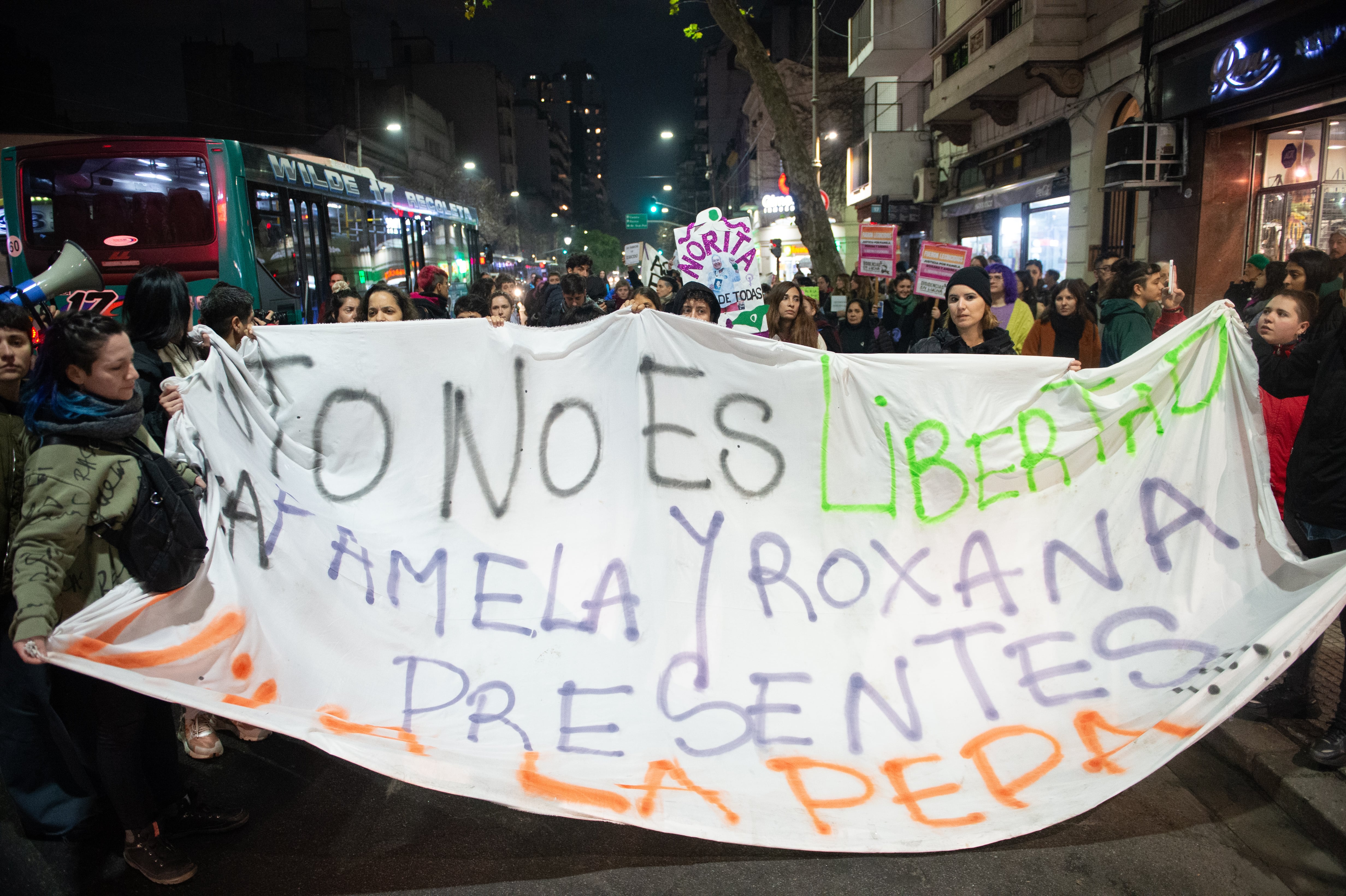 Imagen que dejó una de las movilizaciones tras el hecho (Foto/Jaime Olivos)