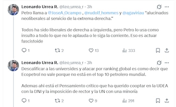 El economista Leonardo Urrea cuestionó las críticas del presidente al Banco de la República y atribuyó el aumento de tasas a decisiones como el incremento del salario mínimo por encima de la inflación - crédito @leo_urrea_r/X
