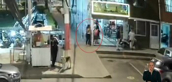 La mujer fue dejada en