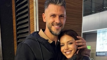 Evangelina Anderson junto a Martín