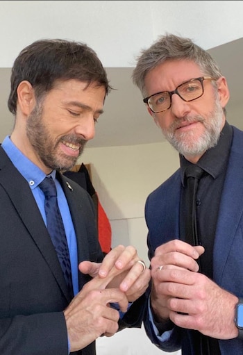 Luis Novaresio y su novio