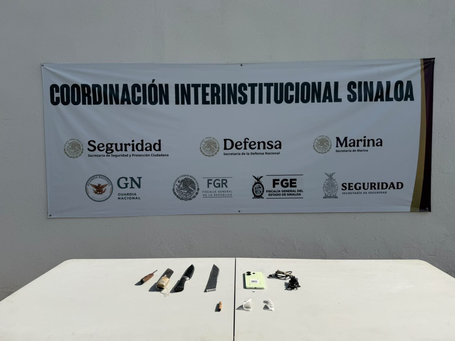 Esto fue asegurado en el penal sinaloense el pasado 21 de julio. Crédito: SSP Sinaloa