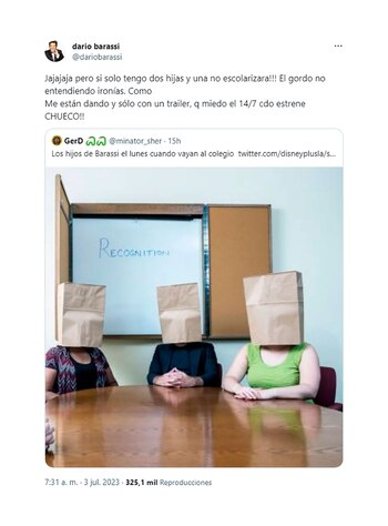 El mensaje de Darío Barassi