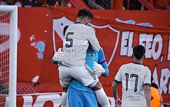 Montero salvó una jugada clave al final del partido en el Libertadores de América-crédito @BocaJrsOficial/X