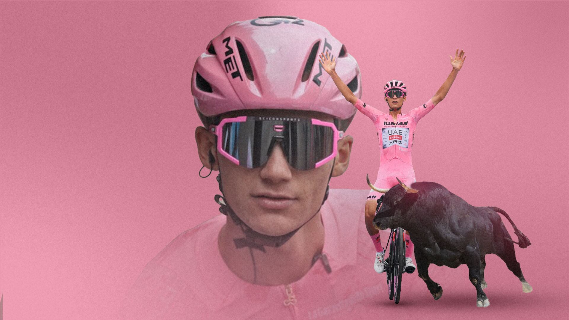 El ciclista mexicano alcanzó su victoria número 23 como profesional en la etapa reina del UAE Tour 2026, consolidándose como líder absoluto y máxima esperanza del ciclismo nacional. (Ilustración: Jovani Pérez)