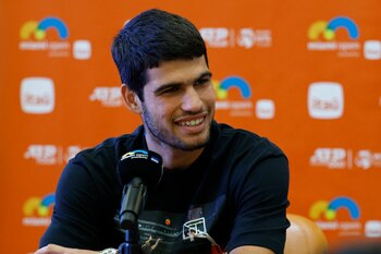 Alcaraz en rueda de prensa