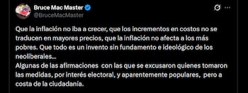 Bruce Mac Master - crédito @BruceMacMaster/X