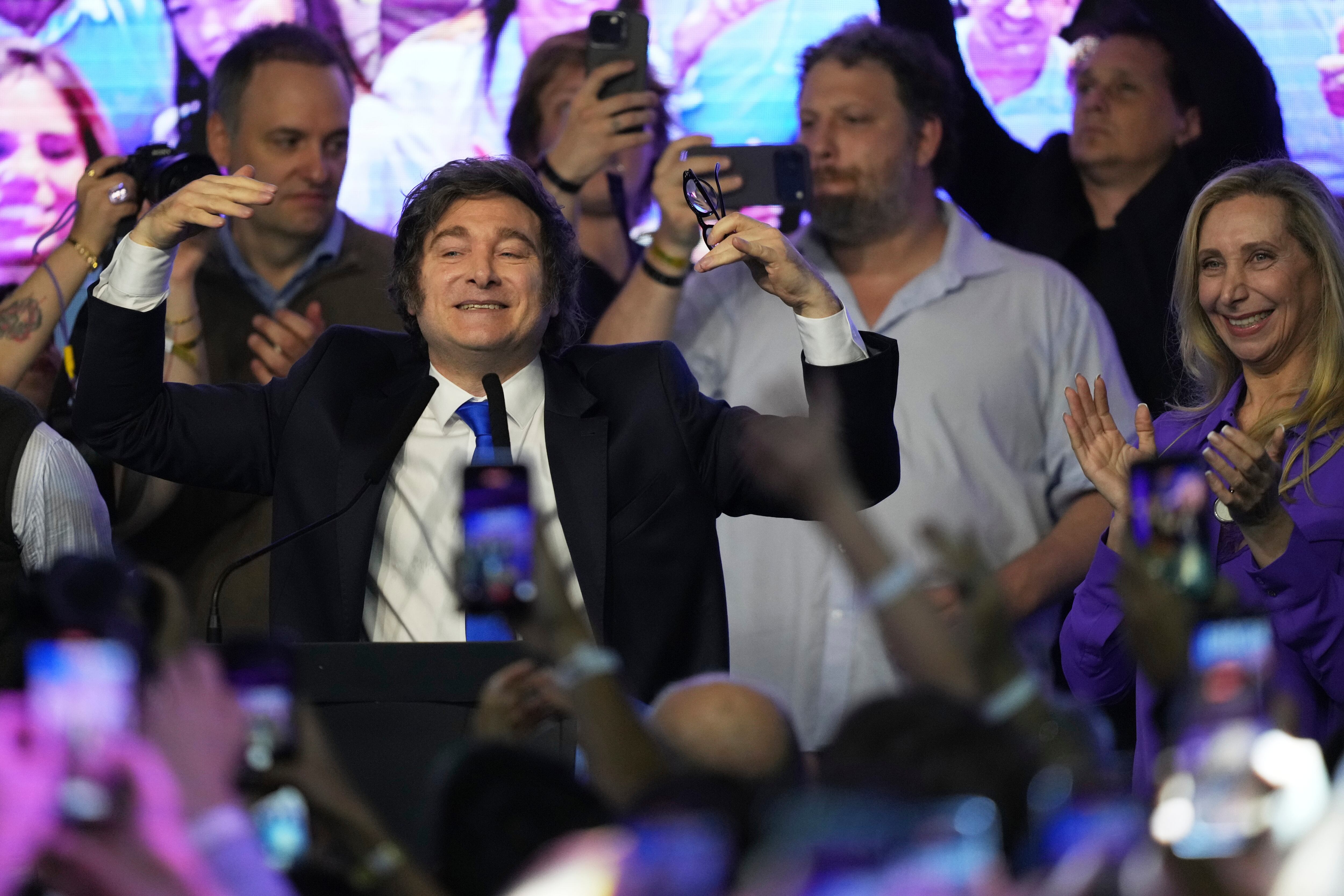 Javier Milei y Karina Milei