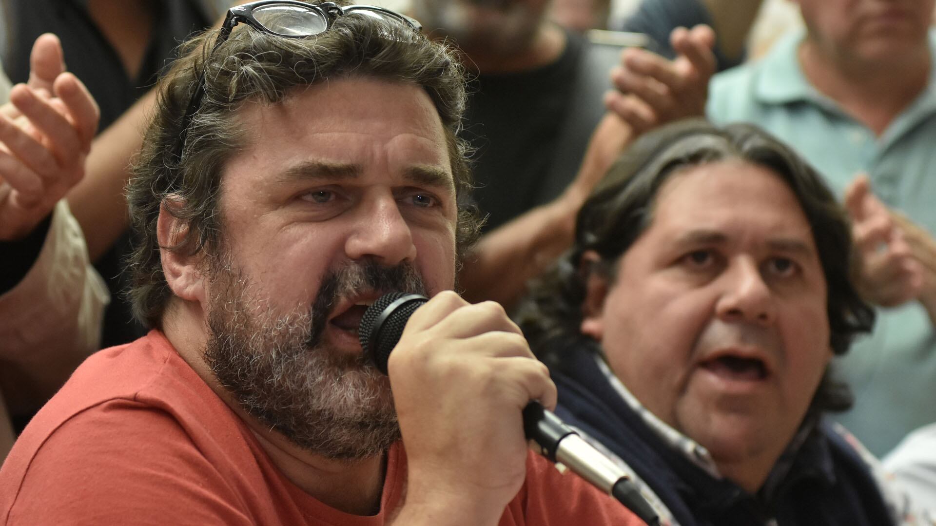 Beto Pianelli y Néstor Segovia, líderes de los Metrodelegados