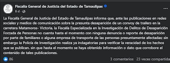 La Fiscalía de Tamaulipas abre