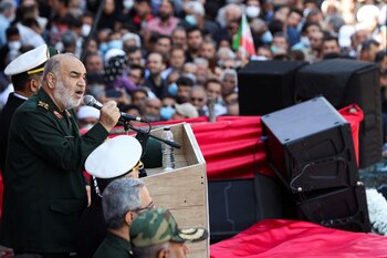 Hossein Salami en una ceremonia