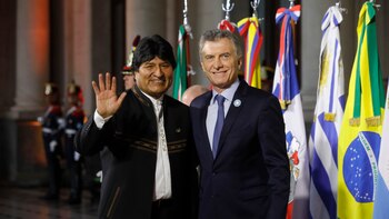 Mauricio Macri y Evo Morales,