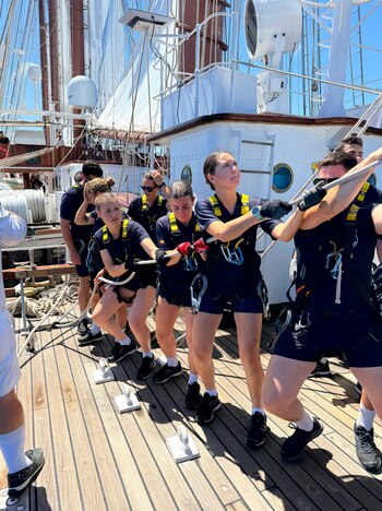 La princesa Leonor, a bordo