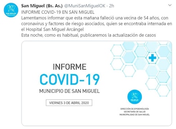 El tuit de la cuenta