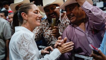 Sheinbaum se reunió con militantes