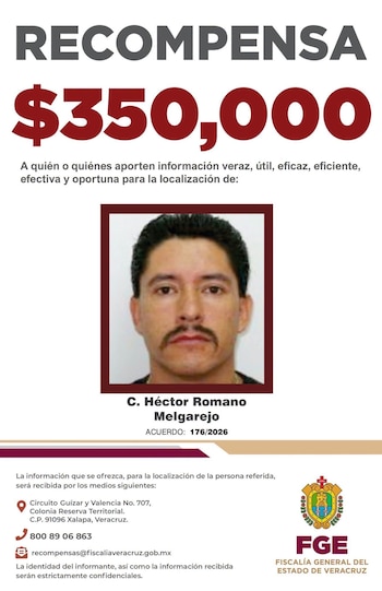 Recompensa Veracruz feminicidio homicidio doloso FGE