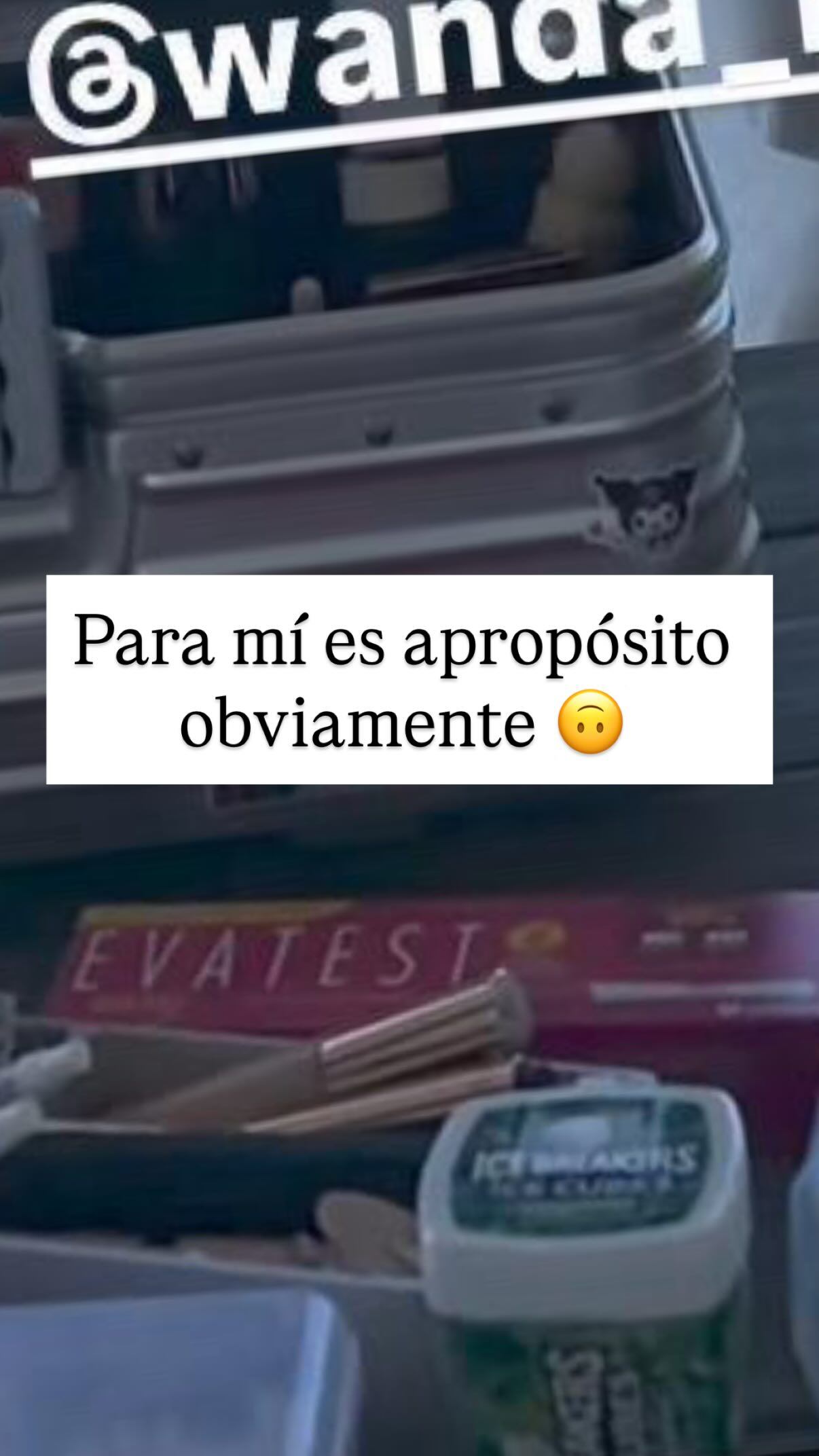 Nat decidió borrar la historia luego de casi media hora en las redes