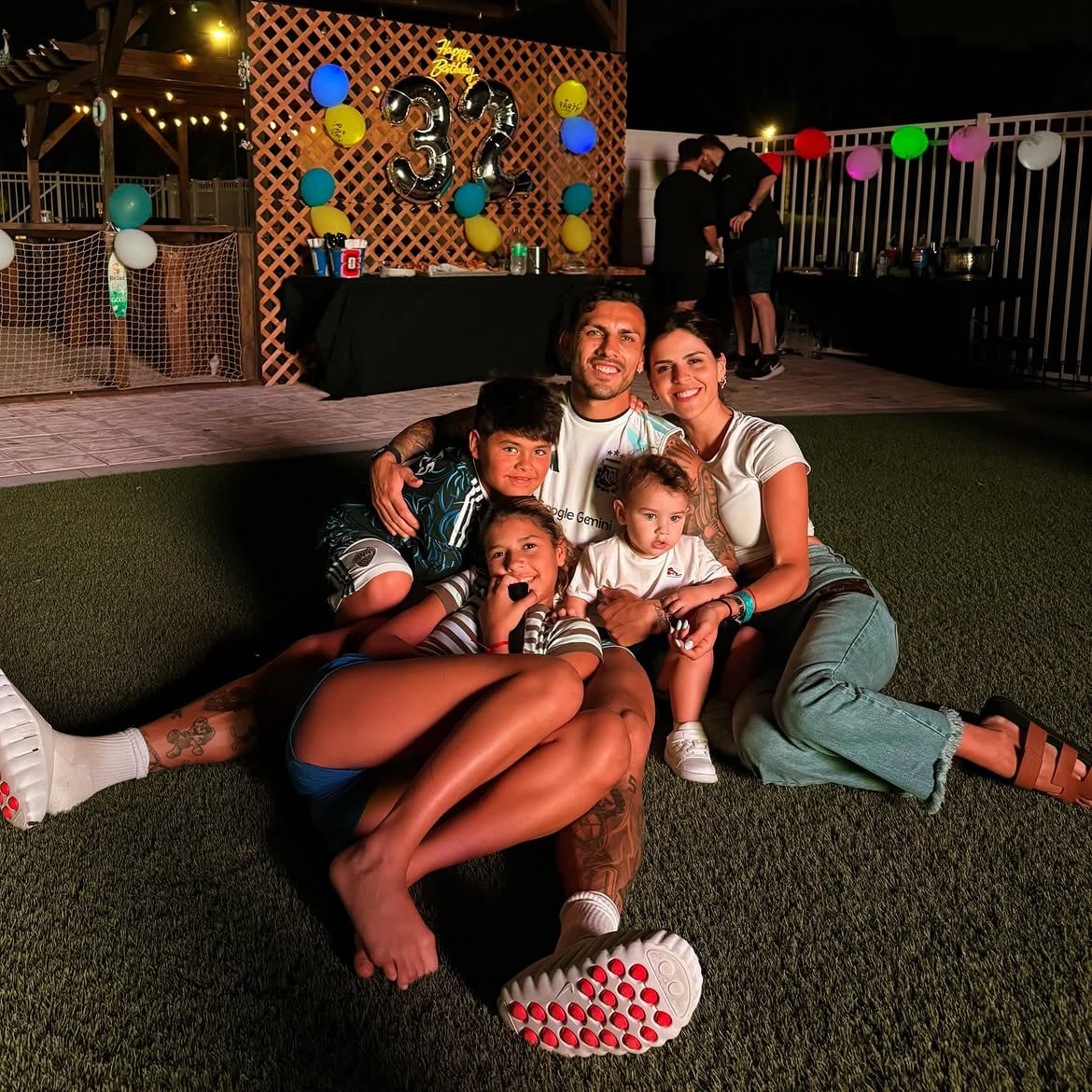Leandro y Camilia son padres de Victoria, Giovanni y Lautaro (Instaggram)