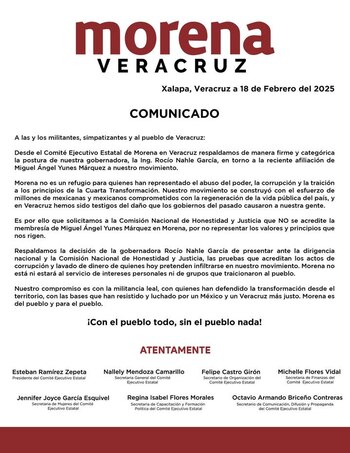 El Comité Ejecutivo de Veracruz