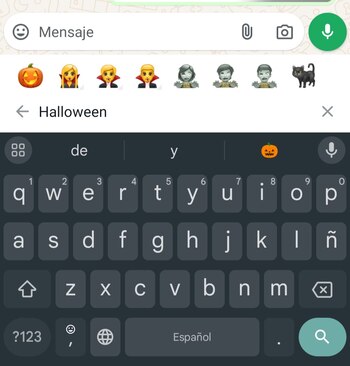 La aplicación cuenta con emojis