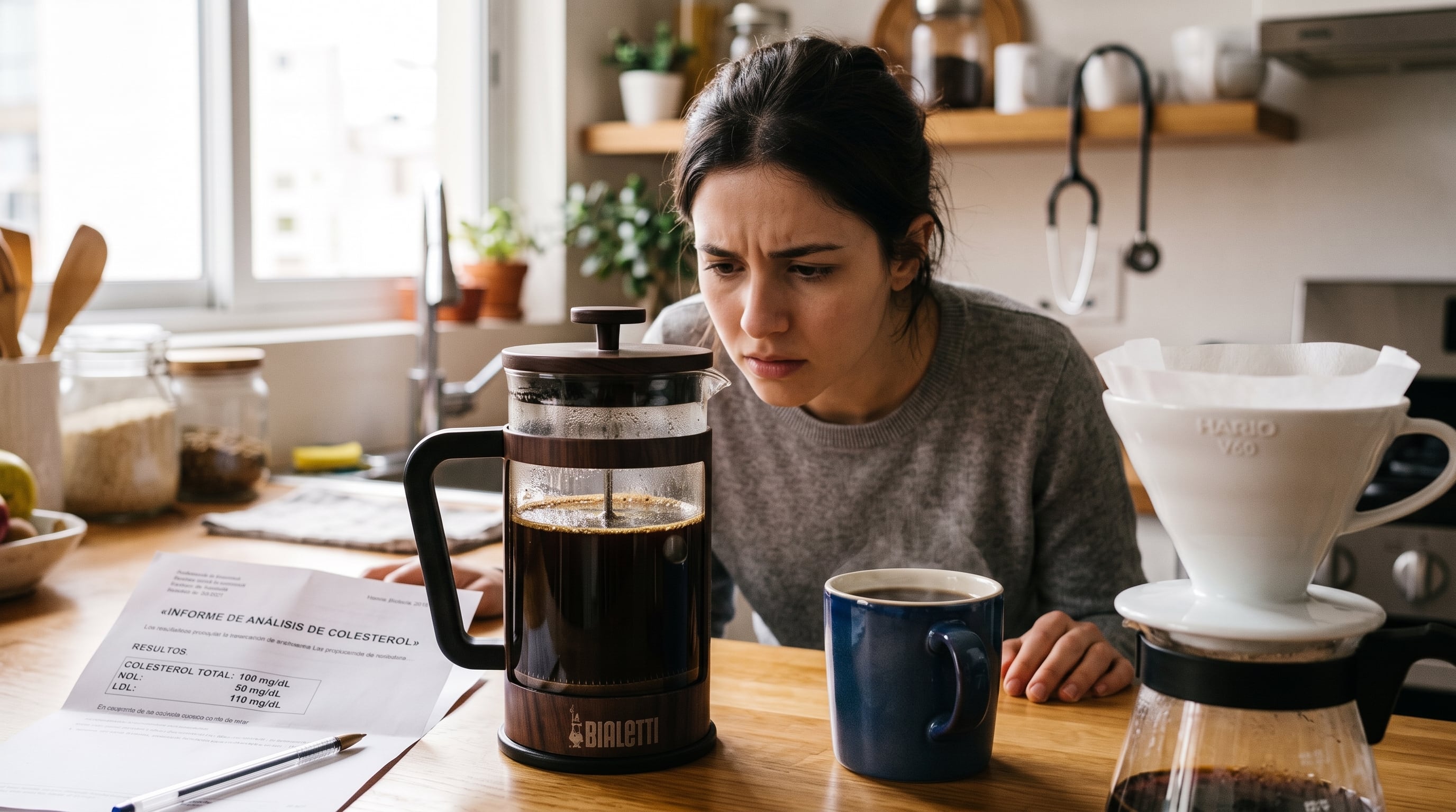 Elegir café filtrado con papel o instantáneo reduce de forma marcada la exposición al cafestol. (Imagen Ilustrativa Infobae)