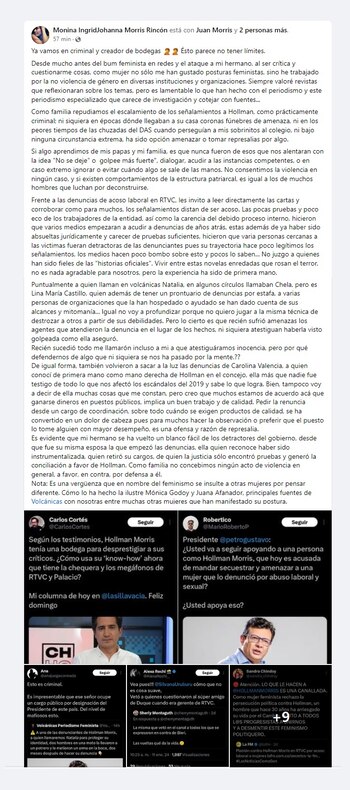 La hermana de morris salió