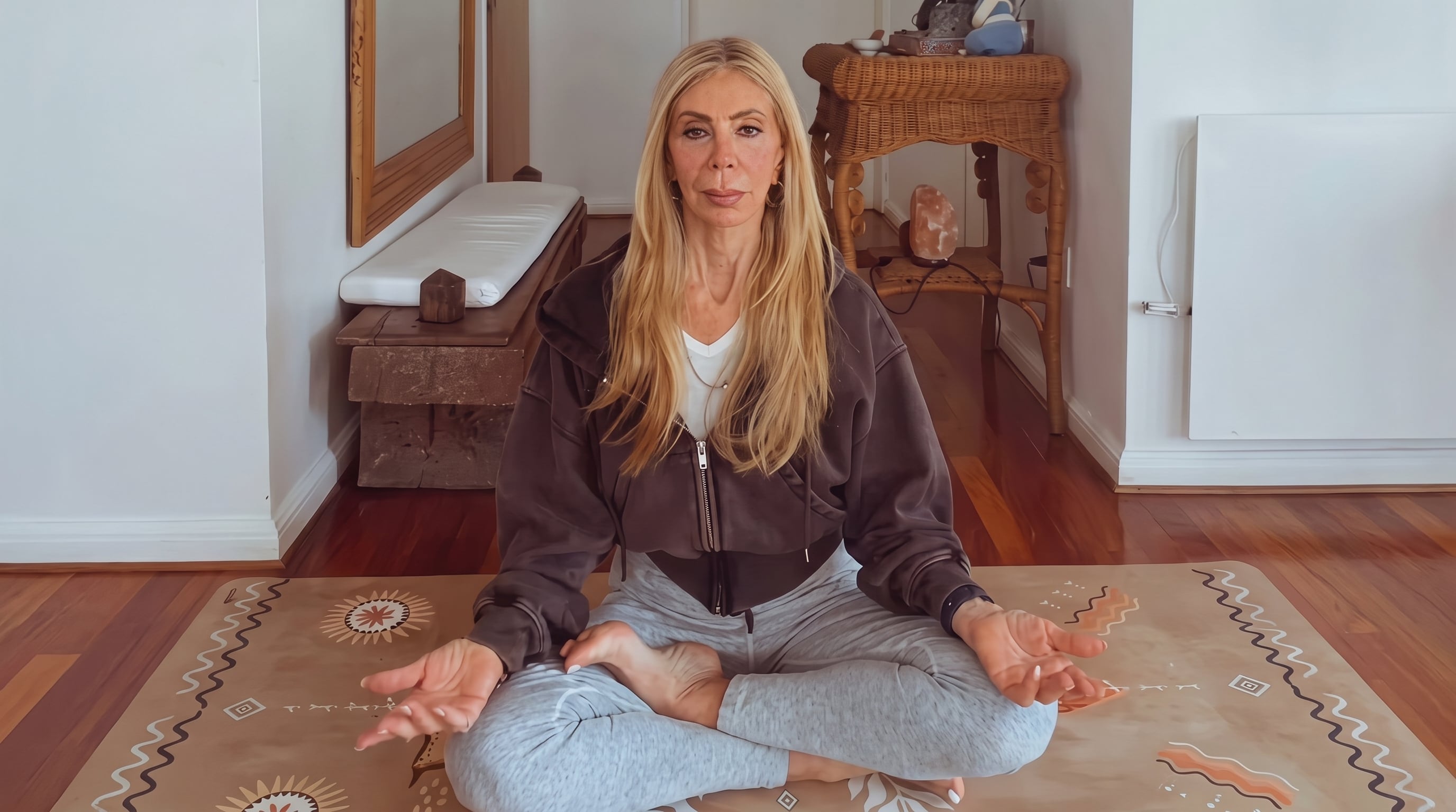Profesora de yoga y meditación —hizo el profesorado dos veces—, Silvia Pérez encontró en esa disciplina un camino de reencuentro consigo misma tras años de trabajo a destajo y poca atención a su propia vida