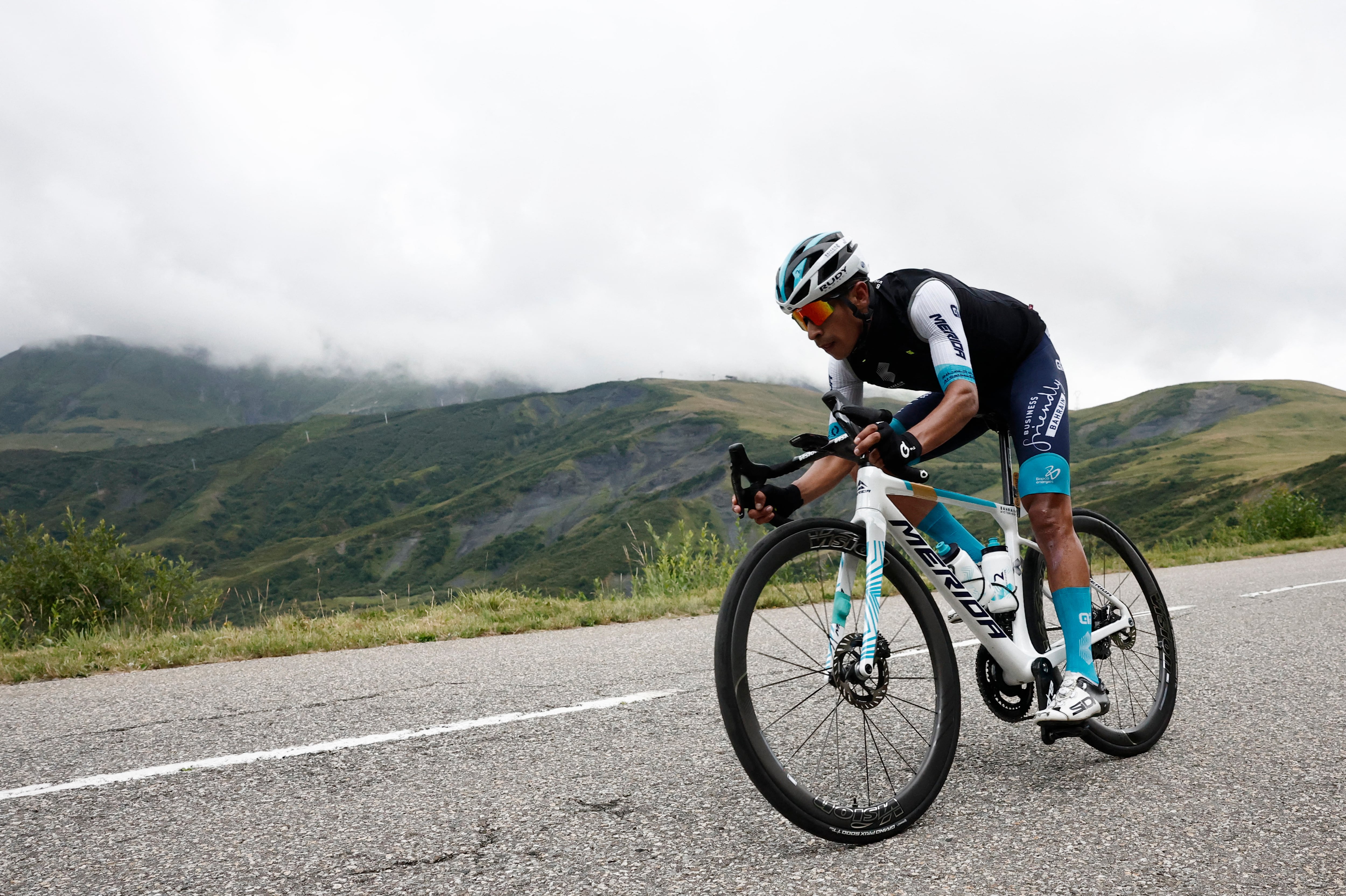 Santiago Buitrago superó una enfermedad y tuvo su mejor presentación en la etapa 9 de la Vuelta a España 2026 - crédito Benoit Tessier/REUTERS