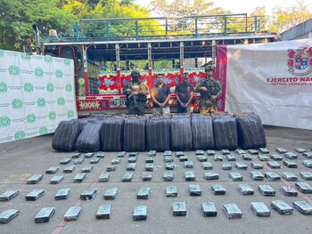 La sustancia se encontraba camuflada