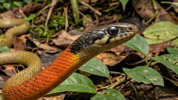 El asombroso método de defensa de una serpiente asiática: se vuelve venenosa al comer sapos