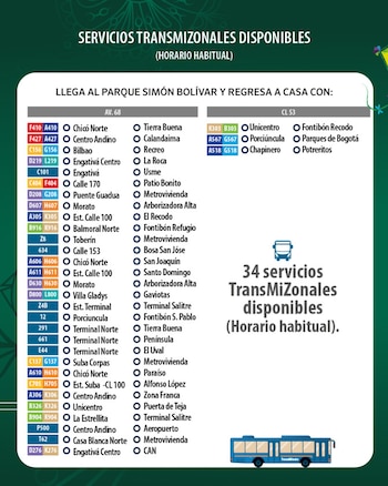 La aplicación TransMiApp permite consultar horarios, rutas y paraderos en tiempo real para planificar el viaje al concierto inaugural y al Festival Góspel - crédito Transmilenio