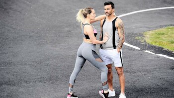 Luego de hablar en "Incorrectas" sobre su deseo de ser madre, la panelista y su pareja, Fabián Cubero, se mostraron muy enamorados donde lucieron la ropa de Jahnisi Fashion