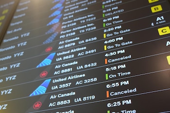 Una pantalla muestra los distintos