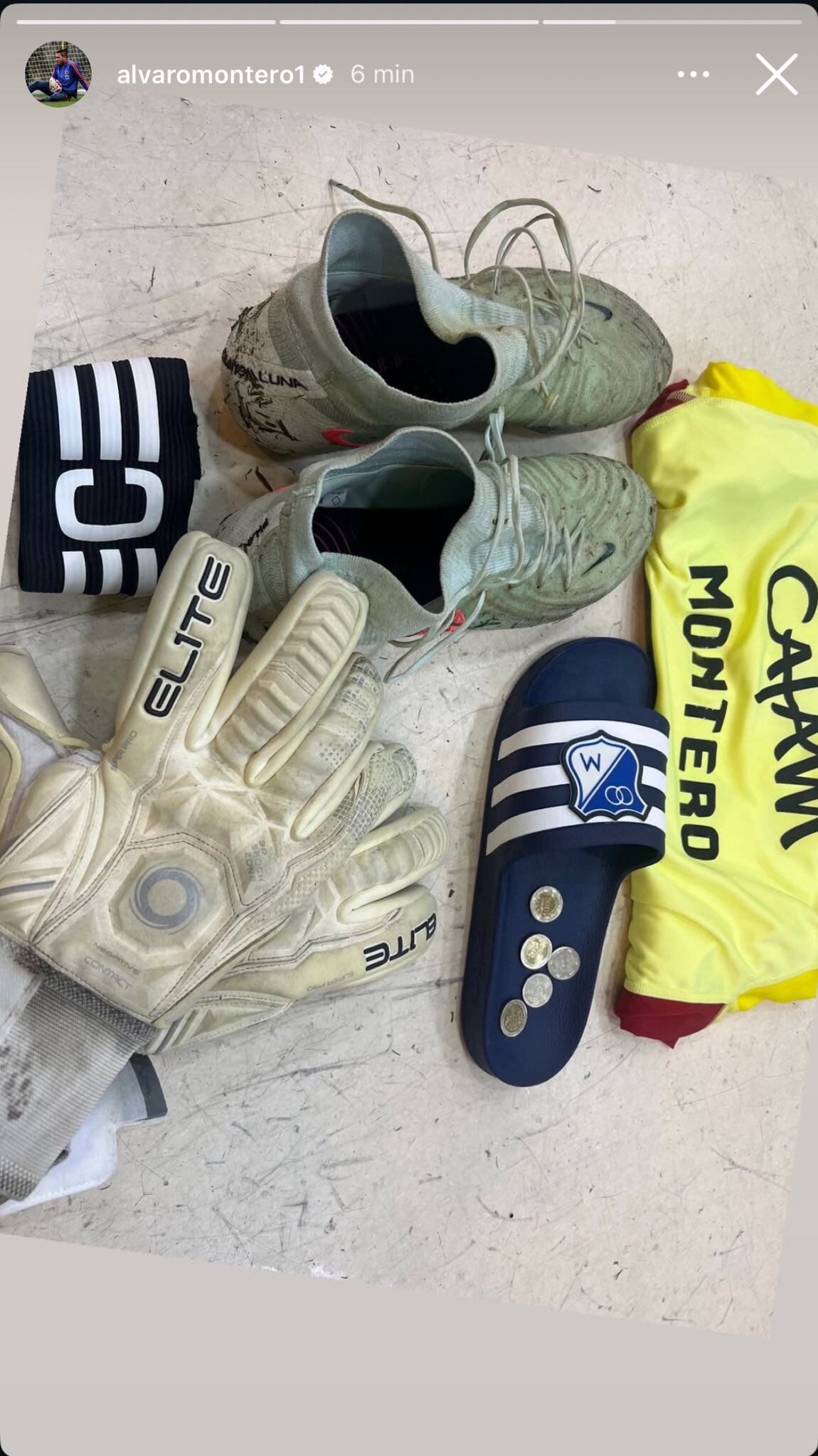 Post de Álvaro Montero tras el empate 2-2 entre Millonarios vs. Once Caldas - crédito Instagram