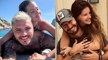 La China Suárez posó con Mauro Icardi y en redes la compararon con sus fotos junto a Benjamín Vicuña