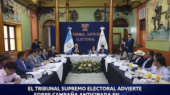 El Tribunal Supremo Electoral de Guatemala advierte sobre campaña anticipada en actividades partidarias