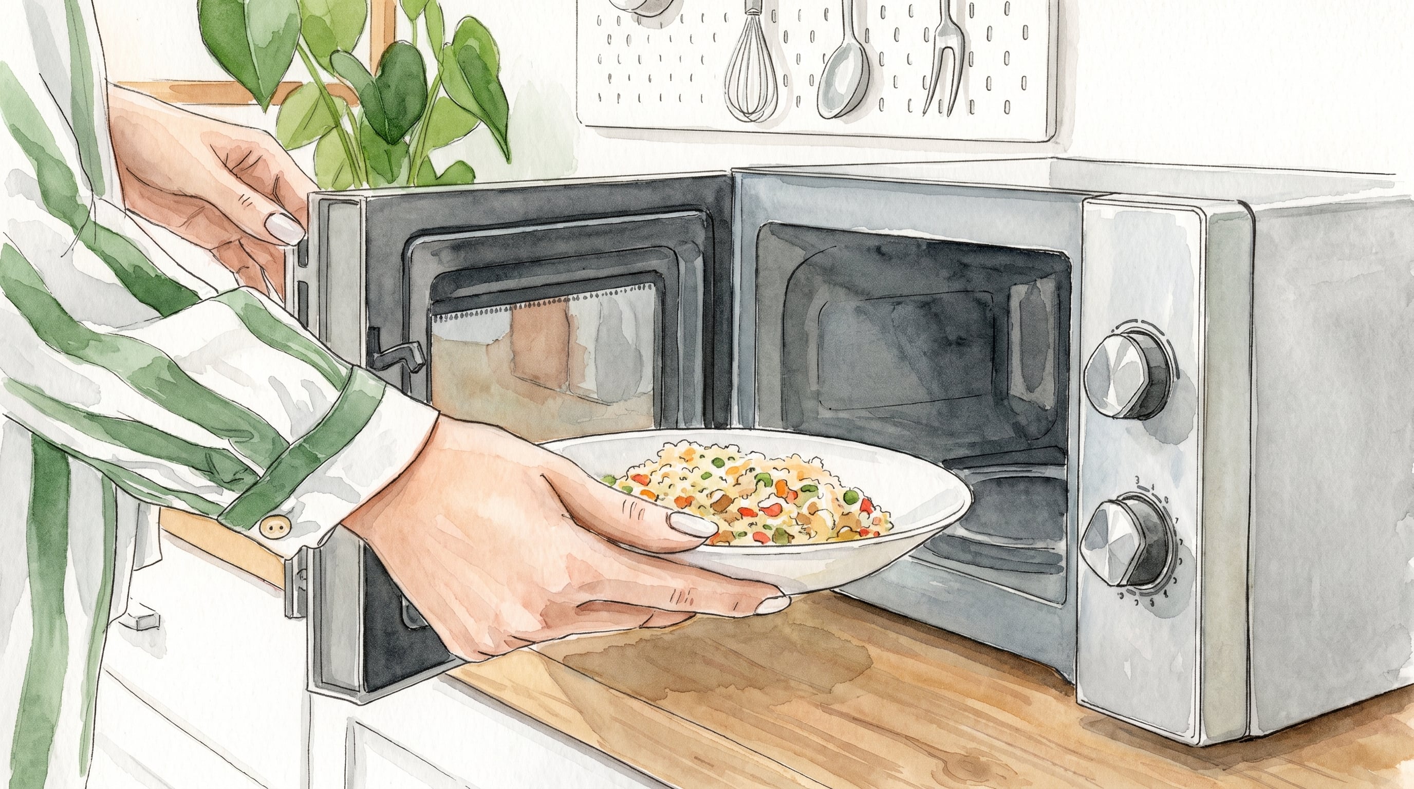 El microondas calienta los alimentos de manera desigual y puede dejar zonas frías. (Imagen Ilustrativa Infobae)
