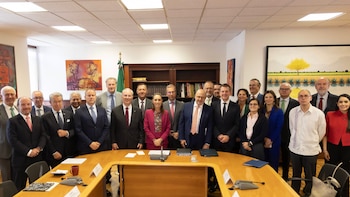 Claudia Sheinbaum se reúne con empresarios. (Foto: Presidencia)