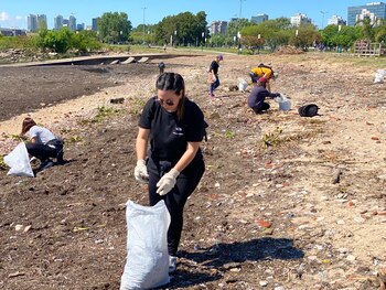 Parte del grupo en una