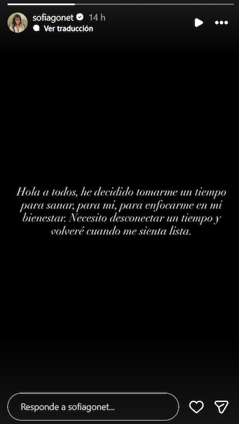 La influencer decidió tomarse una