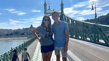 Franco con su madre en