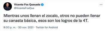 El expresidente suele criticar las