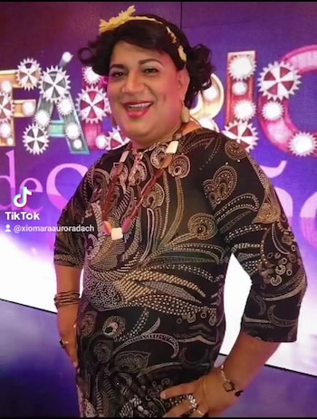 Gino Arévalo con su personaje