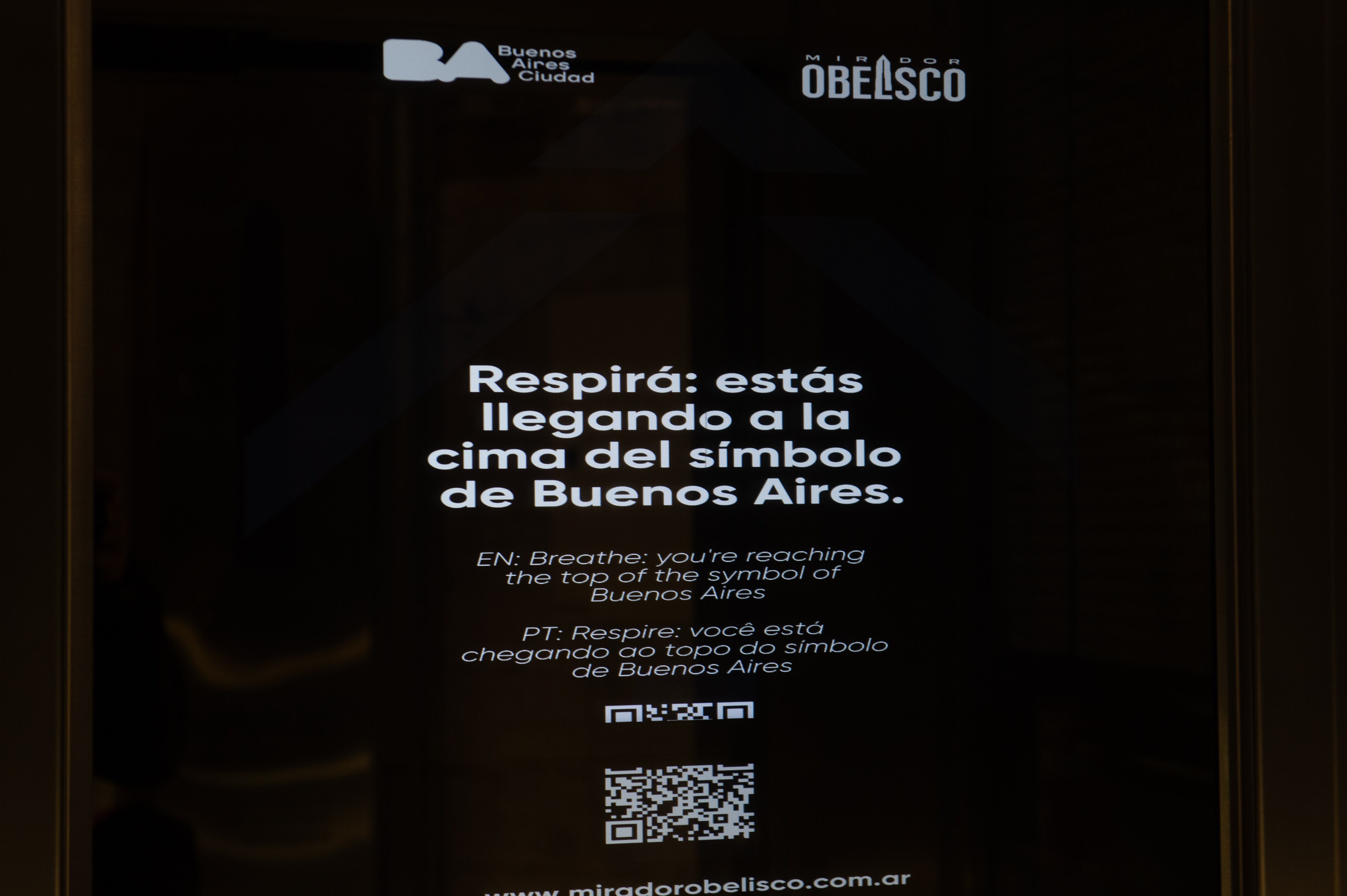 El nuevo mirador del Obelisco, inaugurado en 2023, fue uno de los grandes atractivos de la noche