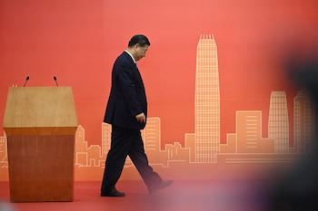 Xi Jinping luego de hablar