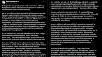 Andrés Camacho - crédito @andrescamachom_/X